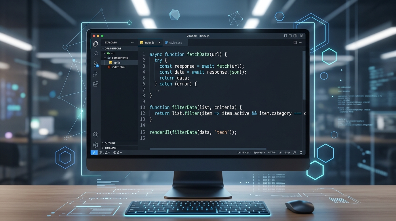 JavaScript programming habits cover illustration