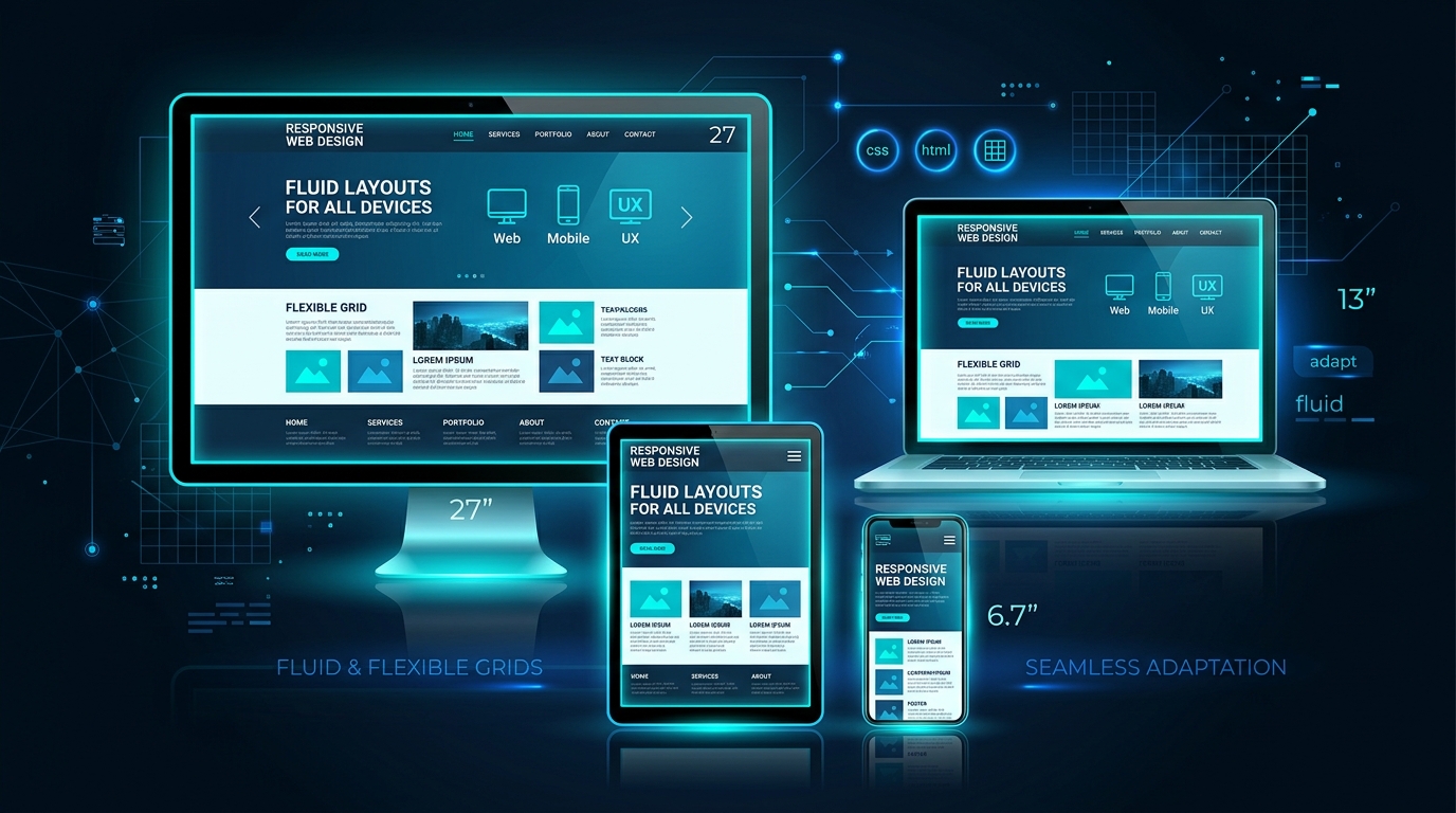 Responsive web design cover illustration