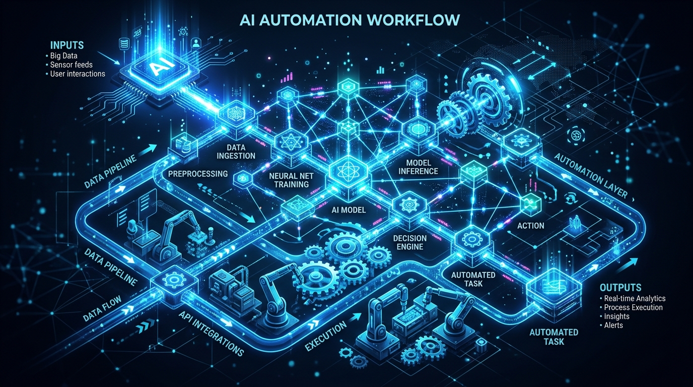 AI automation cover illustration